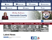 Tablet Screenshot of hernandovotes.com